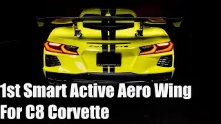 1st Smart Active Aero Wing For C8 Corvette With 5 Different Aero Settings