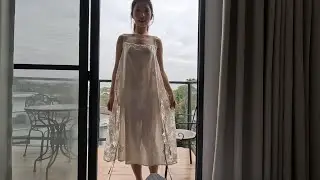 可爱的优优又来啦，今天展示我们proudfox设计的一款夏季吊带裙