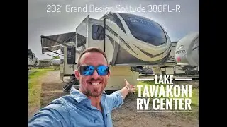 (SOLD) 2021 Grand Design Solitude 380FL-R Residential Front Living W/ Huge Rear Bath & Half Bath!