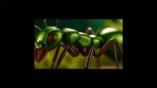 A rare green ant  Neural network