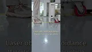 Magnetic strip navigation agv handing robot#agv#navigation#magnetic #robot#robotics #auto #automatic