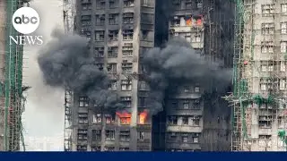 Hong Kong fire death toll rises to 55 people with fires still burning, officials say