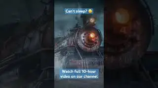 Train Sounds for Sleep 😴 w/ Heavy Rain Sounds