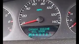 Reset oil change light 2006 Impala