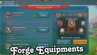 Lords Mobile - How to Forge Equipment's