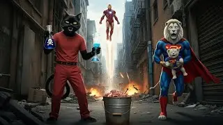 🦸&zwj;♂️✨Superman Cub Becomes Iron Man: The Ultimate Dog Rescue🐶🤖💥#ZootopiaAvengers #catmother #avengers