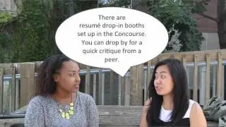 On Campus Resume Critique Booths