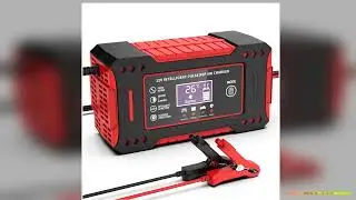 6A 12V Intelligent Car Battery Charger Car and Motorcycle Battery Charging Unit LeadAcid Battery