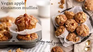 Easy vegan apple cinnamon muffin recipe | The Chestnut Bakery
