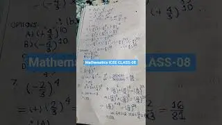 Mathematics ICSE class 8 #reels #maths #math #education