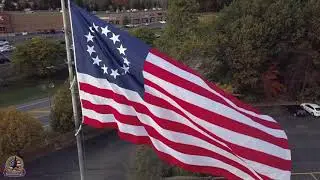 Saratoga Flag:  Raising the American Flag - Betsy Ross Flag Flying Drone - Made in U.S.A.