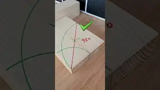 HOW TO!!! Awesome tips to ensure measuring 45 degrees with a string #tips #tricks #idea