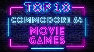10 Amazing Commodore 64 C64 Movie Licensed Games to play!