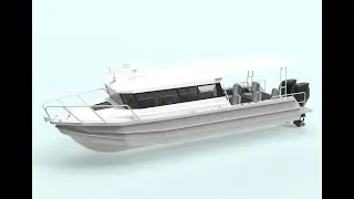 5 units 9m 30ft container load aluminum crew boat/passenger boat in Tanzania 12 passengers-