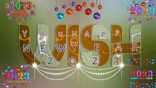 Happy new year glass font editing || how to make glass font editing new design|| new glass font