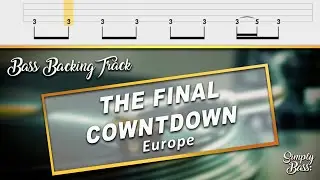 Europe - The Final Cowntdown - Bass Backing Track (No Bass)