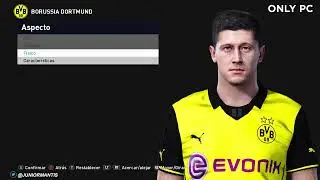 Robert Lewandowski 2014 face By Junior Mantis for PES 2021 PC