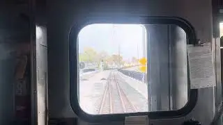 Cab ride thru the new Michigan city Indiana on south shore line
