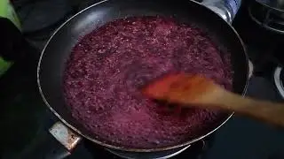 Picked mulberry and make jam👌🤪😇