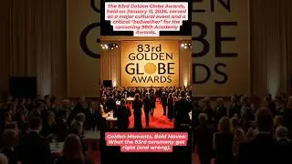 83rd Golden Globe Awards: Golden Moments, Bold Moves #goldenglobes #awards #ceremony #viral #shorts