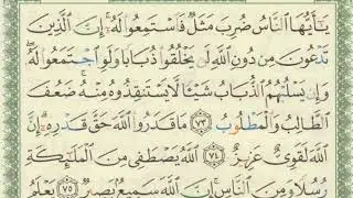 شرح + تفسير - لسورة الحج من آية ( ٧٣ ) إلى آية ( ٧٨ ) - للشيخ : فهد العمار .