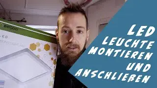 Oeegoo LED Deckenleuchte, Ultraslim Montieren und elektrisch Anschlie&szlig;en