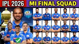 IPL 2026 | Mumbai Indians Full Squad | MI Team Final Players List 2026 | MI Team 2026