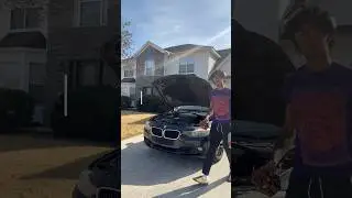first time changing oil#cars #carlover #carguy #bmw #maintenance #oilchange #newyoutuber #explore