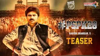#PSPK28 Movie Teaser |Pawan Kalyan |Harish Shankar S|Devi Sri Prasad |MythriMovieMakers ColourPoster