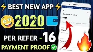 EARN ₹185 DAILY | BEST NEW EARNING APP 2020 with Payment Proof | Earn money app
