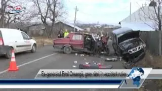 Ex‐generalul&nbsp;Emil&nbsp;Creangă,&nbsp;grav&nbsp;rănit&nbsp;&icirc;n&nbsp;accident&nbsp;rutier