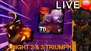 TRYING TO BEAT NIGHT 2 & 3 IN TDS.. LIVE