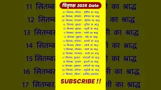 Pitru Paksha 2025 Start Date | पितृ पक्ष कब से शुरू है 2025 | Shradh Kab Se Shuru Hai 2025
