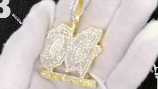 OG Original Gangster Baguette CZ Gold Iced Out Pendant | Hip Hop Bling Jewelry