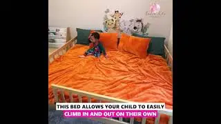 Luca Toddler Floor Bed with Rails