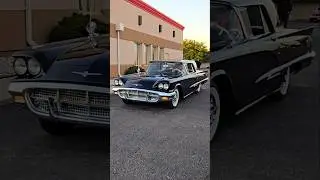 1960 Ford Thunderbird Classic Car Drive By Engine Sound Big Boy Troy Car Show 2024