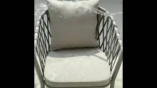 Garden Rope Chair /Outdoor Furniture Set/ Patio Casual Aluminum Outdoor Dining Chair