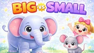 Big vs Small &ndash; Size Concept 🐘🐭 | Learn Opposites for Toddlers&lrm;⁨@RABBITLEARNING⁩&nbsp; 