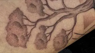 Geometric Tree Tattoo by Paralinetattoo