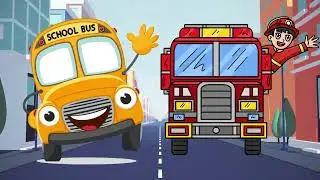 Roliga Fordon Dansar! 🚗🚌🚜  Barns&aring;nger om Bilar & Maskiner  Stampa & Sjung