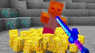 Minecraft, But Every Mob Drops Lucky Blocks...