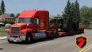 Primera Ruta del Año en AMERICAN TRUCK SIMULATOR donde transportamos una carretilla de Eje Elevable!