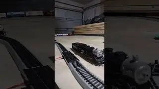 Bachmann EZ Track World's Greatest Hobby Pack temp layout in my garage. Bachmann 0-6-0 Steam Loco