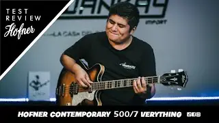 BAJO CONTEMPORARY HCT HOFNER VERYTHIN 500/7 / Test y Review por Alvaro Sovero/Un bajo que me encant&oacute;