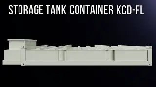 Flat double walled fuel storage tank containers KCD FL