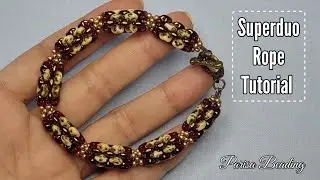 DIY Beaded Superduo Bracelet 🌹