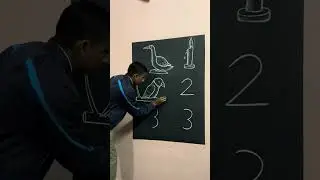 learn how to draw using numbers #creative #skills