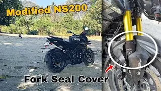 Installing Fork Seal Cover On My |Venom| Modified NS200 