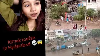 Khtrnak toufan agaya sary darakht ukhar gae 💀😨 |travel in Hyderabad|