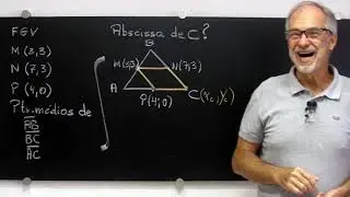 No plano cartesiano, M(3, 3), N(7, 3) e P(4, O) (FGV) | Prof. Fernão